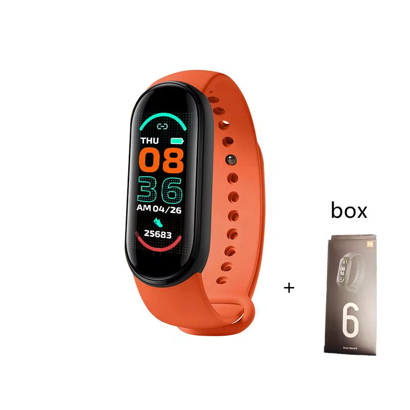 M6 Smart Watch Men Women Fitness Tracker Smartwatch Blood Pressure Heart Rate Monitor Fitness Band Smartbracelet for Android Ios