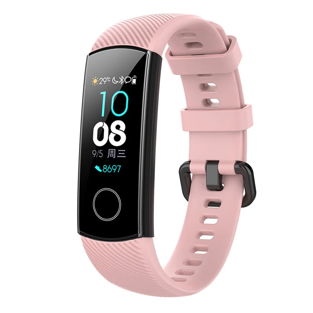 Silicone Watch Strap for Honor Band 4 5 Wristbands Accessories Replacement Sport Strap for Huawei Honor Band 5 4 Bracelet
