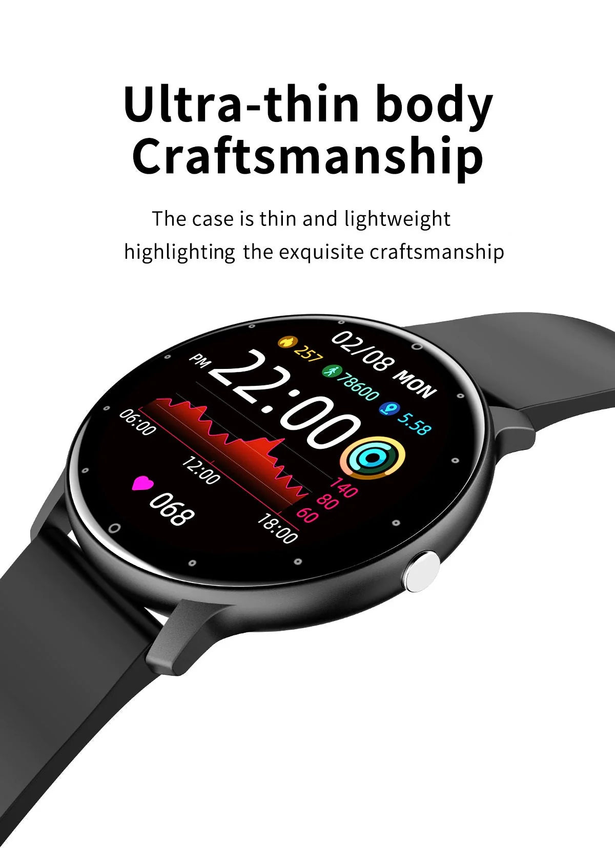 Ultradthin Smartwatch - Slimline Fit