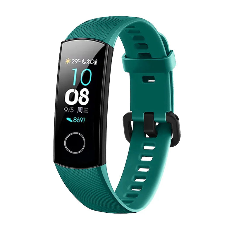 Silicone Watch Strap for Honor Band 4 5 Wristbands Accessories Replacement Sport Strap for Huawei Honor Band 5 4 Bracelet