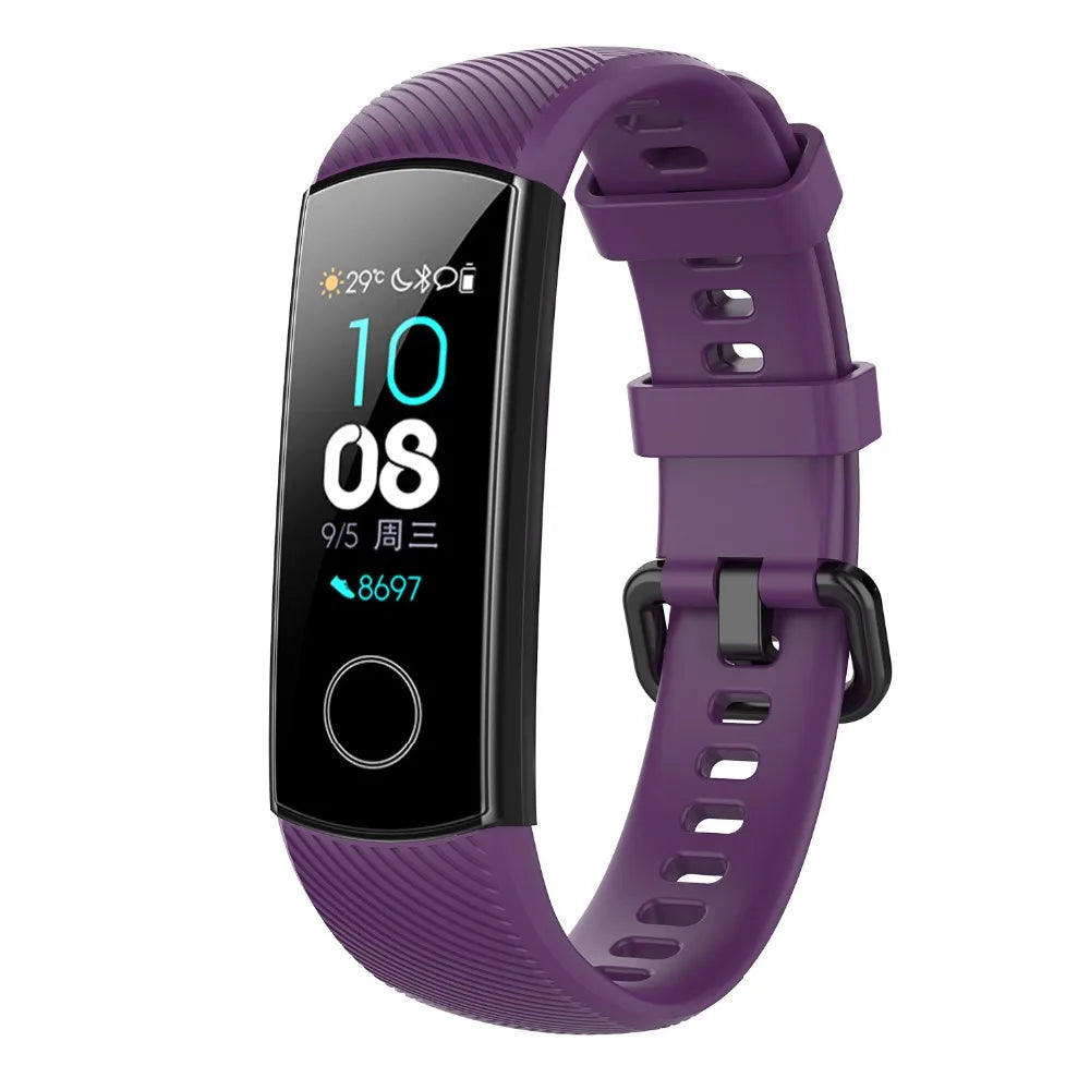 Silicone Watch Strap for Honor Band 4 5 Wristbands Accessories Replacement Sport Strap for Huawei Honor Band 5 4 Bracelet