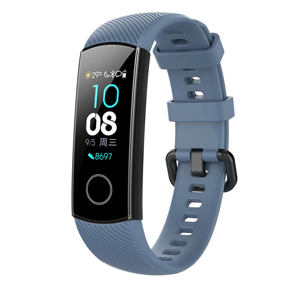 Silicone Watch Strap for Honor Band 4 5 Wristbands Accessories Replacement Sport Strap for Huawei Honor Band 5 4 Bracelet