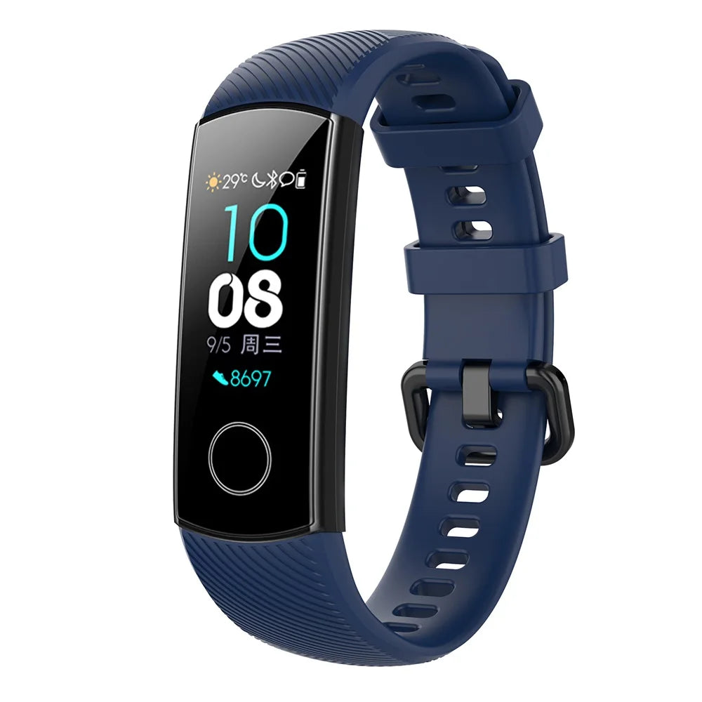 Silicone Watch Strap for Honor Band 4 5 Wristbands Accessories Replacement Sport Strap for Huawei Honor Band 5 4 Bracelet
